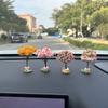 1Pc  Car Mini Tree Decoration Center Console Car Green Plant Accessories Simulated Flower Decoration Cute Gift Car Decoration