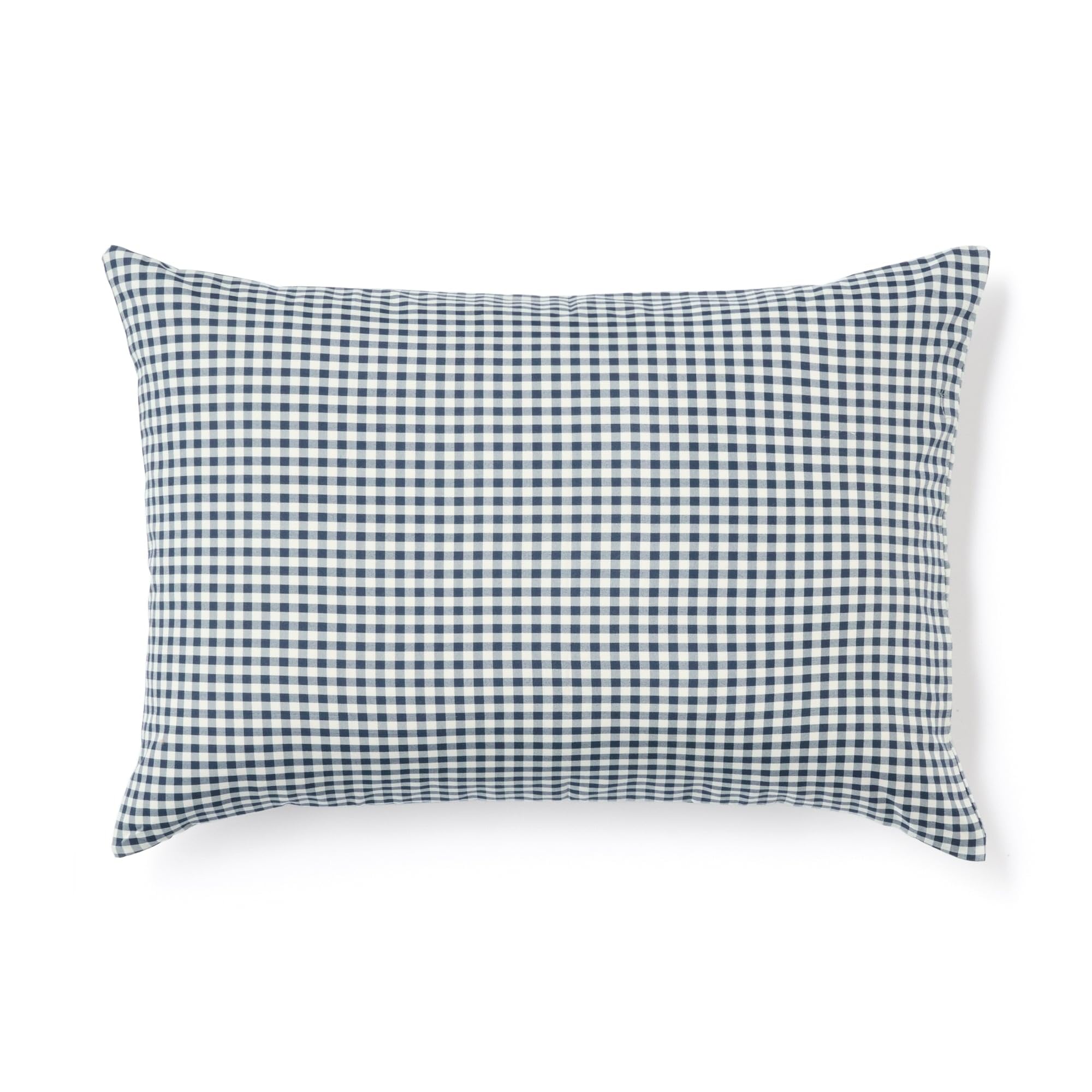 MUJI Recycled Polyester Pillowcase for Navy 84738814 Quick-Drying 50x70cm, Check,