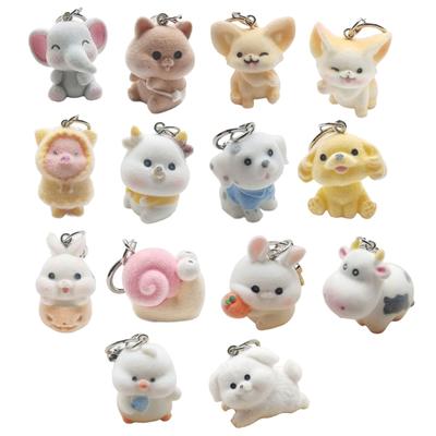 Stylish Ladies Keychain Cartoon 3D Animal Keyring Hanging Pendant Ornament For Car Handbags And Bags Decoration