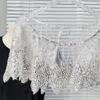 Sophisticated Black Sequins Cape Collar Elegant Party Neckwear Luxurious Bridal for Fashion Females