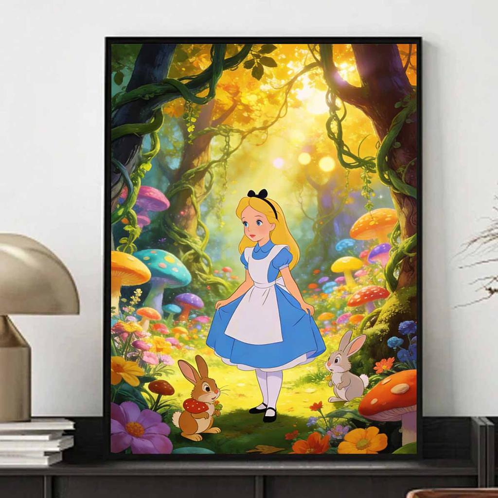 Disney Alice in Wonderland diamond painting handmade diy mosaic art painting kit home decoration