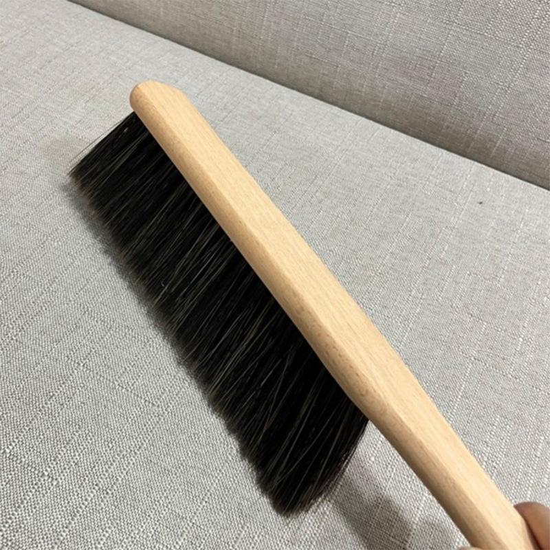 MultiPurpose Long Handle Cleaning Brush With Wood Handle Effective On Fabrics Vehicle Furniture Multiroom Application
