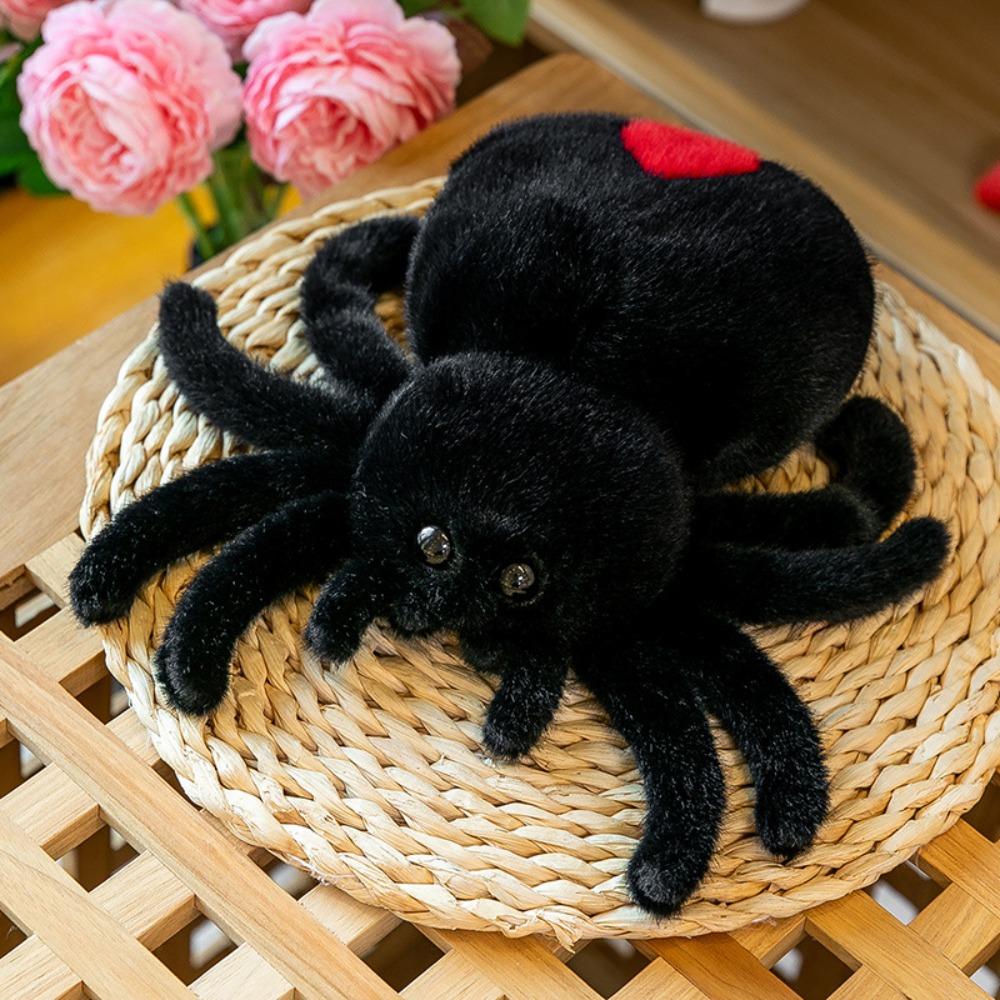 Halloweenové simulované pavoučí plyšové hračky Skákací pavoučí panenka Plazící se domácí mazlíček panenka Plyšový roztomilý plaz Peluche Super roztomilá panenka Dárek pro dítě
