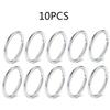 5-10 Pcs 16G Stainless Steel Hinged Nose Ring Clicker for Septum Tragus Helix Cartilage Daith Rook Piercing Jewelry