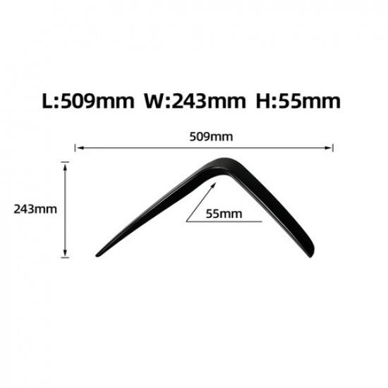 For BMW 4er G22 G23 M Sport - Front Side Vent Eyebrow Lamp Trim Cover 2X