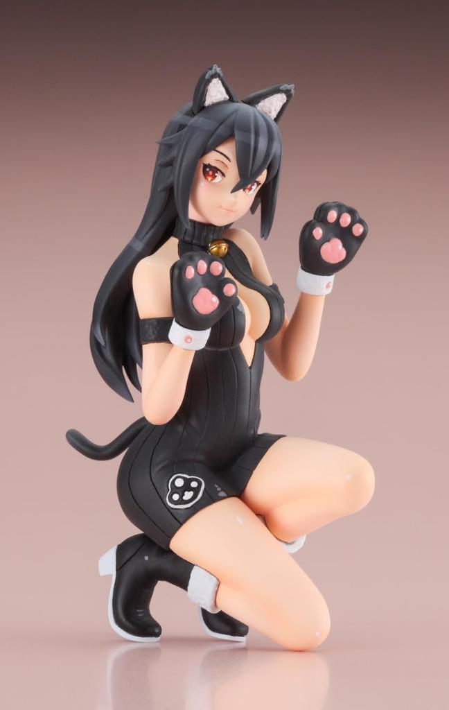Hasegawa Egg Girls Collection 37 Haku Linfa Unpainted Resin Kit SP554 1/12 No. (Black Cat)