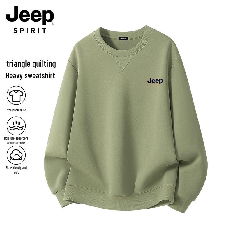 JEEP SPIRIT Men s Crew Neck Printed Sweatshirt XL