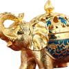 Elephant Statue Figurine Incense Burner Holder for Relaxation Bedroom Decor