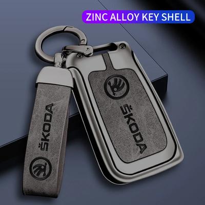 2025 Nuevo Para Skoda VRS Octavia 1 2 3 Rapid Kodiaq Karoq RS Fabia Kamiq Superb Aleación de Zinc Funda para Llave de Coche Accesorios