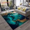 3D Illusion Fluid Colour Irregular Marble HD Carpet Rug for Home Living Room Sofa Doormat Decor,kids Area Rug Non-slip Floor Mat