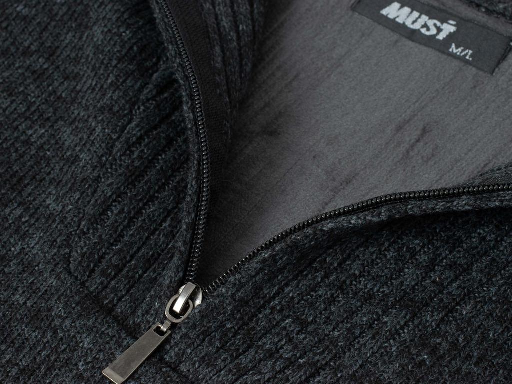 Men' Turtleneck Sweater - S8619 Dark Gray
