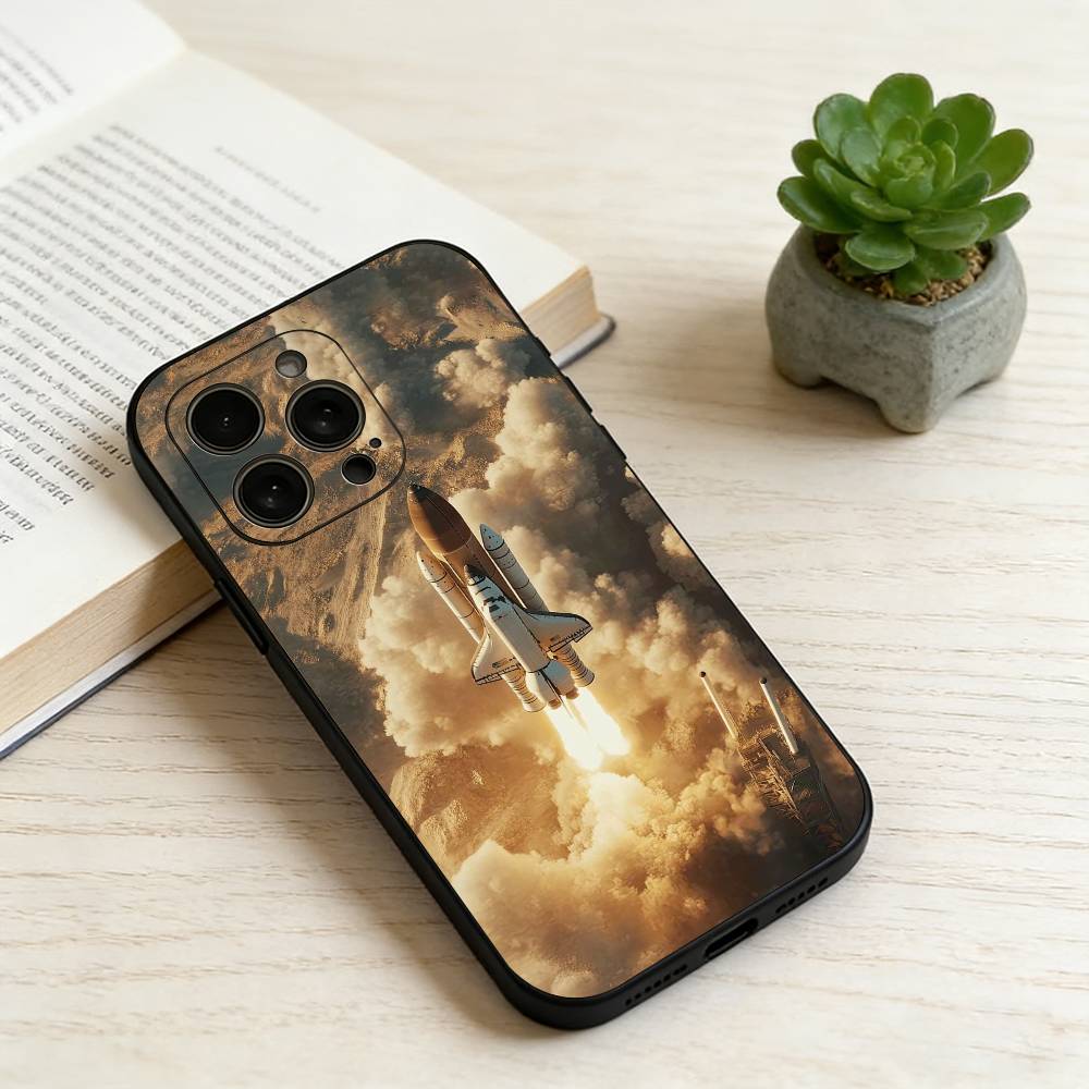 Space Shuttle Orbiter Vehicle Phone Case Silicone Soft For IPhone 17 16 15 14 13 12 11 X XR Plus Pro Max Plus