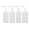 4Pcs 500ml Wash Bottle Plastic Portable Squeeze Safety Washing Bottle with Scales