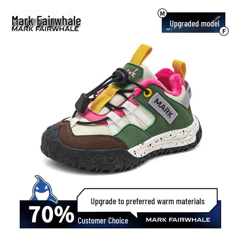 

Mark Fairwhale 2025 Winter Breathable Unisex Youth Outdoor Sports Shoes - Wear-Resistant, Shock-Absorbing, Plus Velvet 35