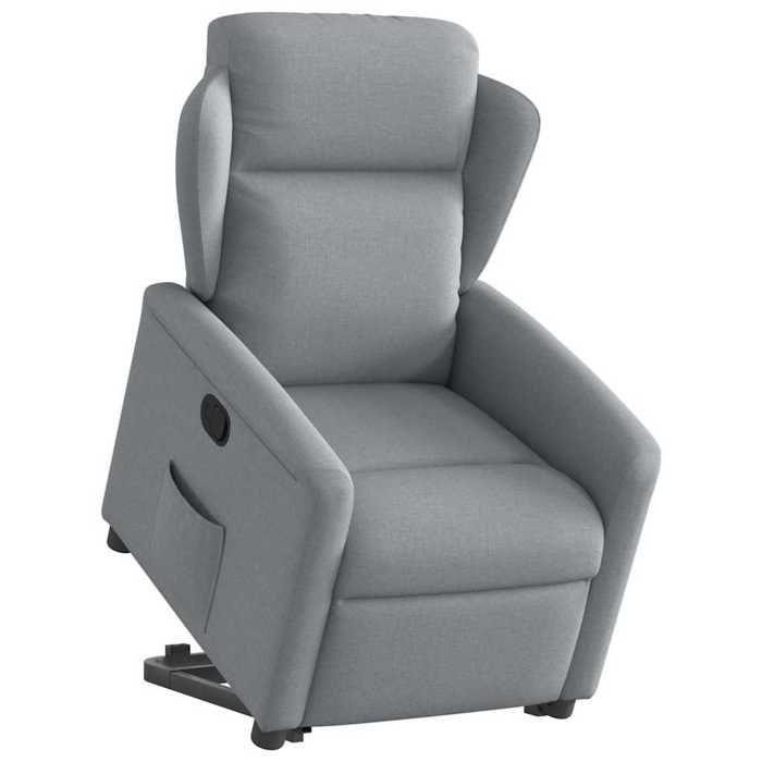VidaXL Recliner Light Grey Fabric 3303134