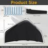 LAICY Für Hyundai Veloster 2014-2025 4 Stück Heckstoßstangenlippe Diffusor Splitter Spoiler Haifischflossen Auto Stoßstangenlippe Anti-Kollision