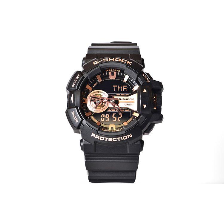

Casio G-Shock Youth Series Hip Hop Style Super Anti-Magnetic Rotating Switch Waterproof Sports Quartz Watch Resin Strap Men watches Gold GA-400GB-1A4 Regular Watch Box,Black Rose Gold