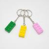 Building Block Keychain 16colors 2*4 Points Children's Novel Toys Accessories Small Particle Bricks Pendant