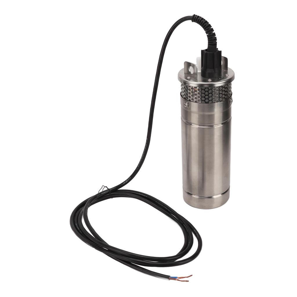 Ponorné hlubinné čerpadlo s vysokým průtokem, solární energie, tělo z nerezové oceli, červená měděná cívka, vodní čerpadlo