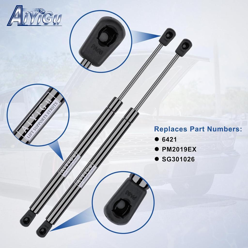 1.5" Higher Rear Window Glass Shocks Struts Lift Supports Gas Springs Compatible With 2000-2005 Ford Excursion 1.5" Additional Opening For 2 & 4Wd,