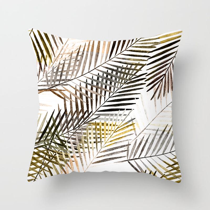 Modern Simple Geometric Abstract Peach Leather Velvet Pillow Case Home Sofa Car Pillow Cushion Cover