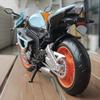 1/12 BMW S1000 RR Gulf Oil Edition Super Motorcycle Diecast Model Car Metal Alloy Ornament Collection & Hobby Birthday Gifts Boy