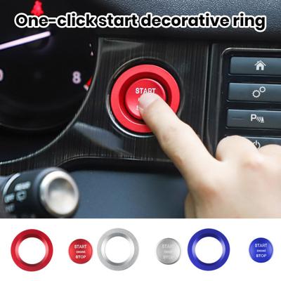 Nálepka s tlačítkem Start Stop Motor Autopříslušenství Samolepicí Dekorativní nálepka s tlačítkem Start Motoru se snadnou instalací