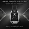 CQM1 1pc Replacement Logo Mercedes Benz Car Remote Key Shell Case Fob Housing For Mercedes Benz A B C E S Class Not Modified