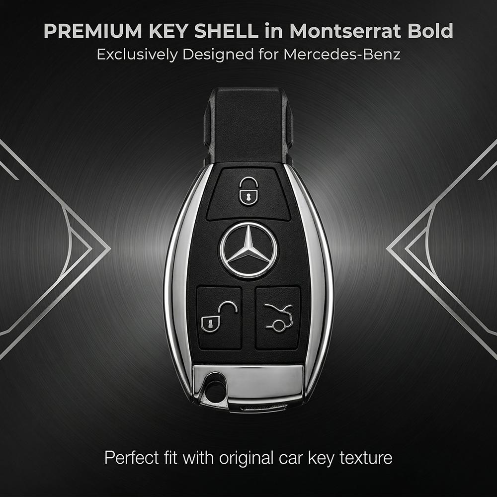 CQM1 1pc Replacement Logo Mercedes Benz Car Remote Key Shell Case Fob Housing For Mercedes Benz A B C E S Class Not Modified