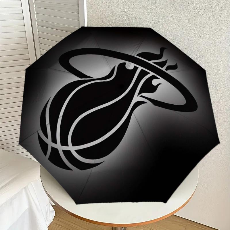 1pc Basketball Team Logo Umbrella with Plastic Handle,Suitable for All Seasons Home Travel Outdoor UmbrellaDD207