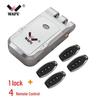 Graffiti Invisible Wireless Anti-theft Smart Lock with Remote Control for Home, Keyhole-less Design for Entrance and Sliding Doors