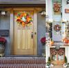 Fall Peony and Pumpkin Wreath, Autumn Year Round Wreaths for Front Door, Artificial Fall Wreath, Autumn Front Door Wreath Thanksgiving Wreath