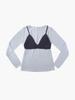 Mellotoli Bustier Knit Set (Sky Blue)