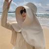 Summer Women's Sun Protection Hat Large Brim UV Protection Face Covering Neck Guard Hat Adjustable