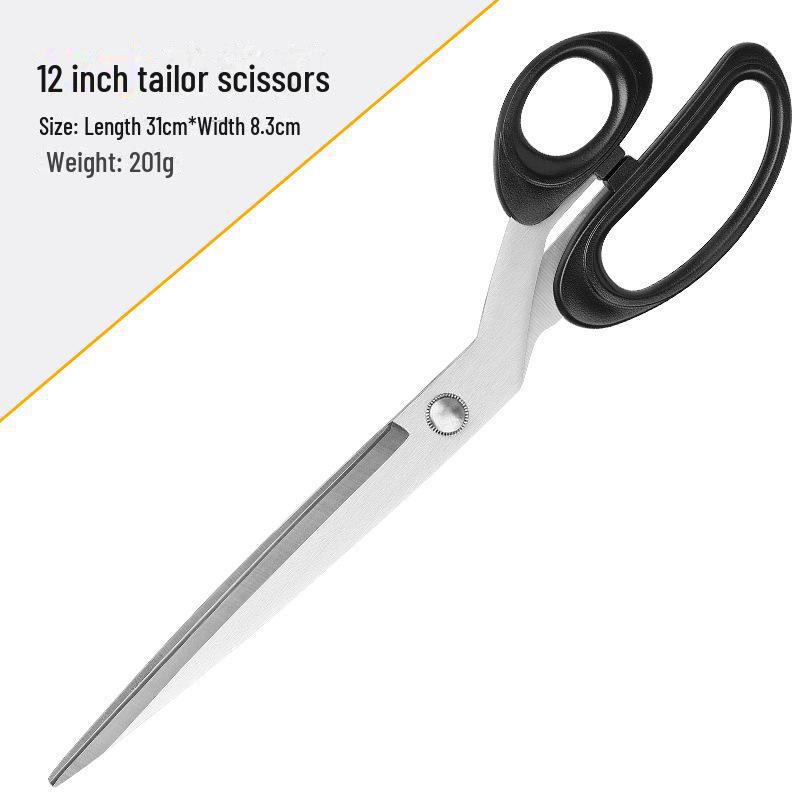12" Professionelle Schneiderschere - Scharfe Stoffschere aus Edelstahl
