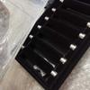 Large Capacity Velvet Jewelry Box Hoop Earrings Ring Bearer Holder Rings Storage Tray  Gifts