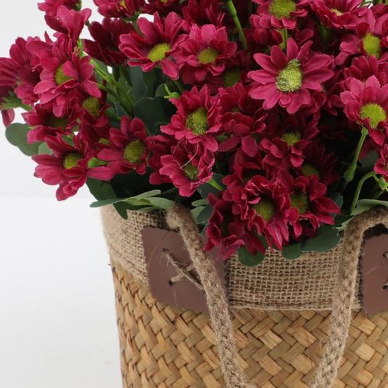 Artificial Flowers Stem Realistic Spring Fake Wildflower Bouquet Faux Flower Arrangements for Vase Wedding Centerpiece DIY Home Party Table Decoration