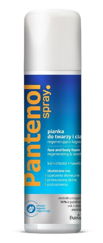 Farmona pantenol pianka do twarzy i ciała regenerująco-łagodząca spray 150ml