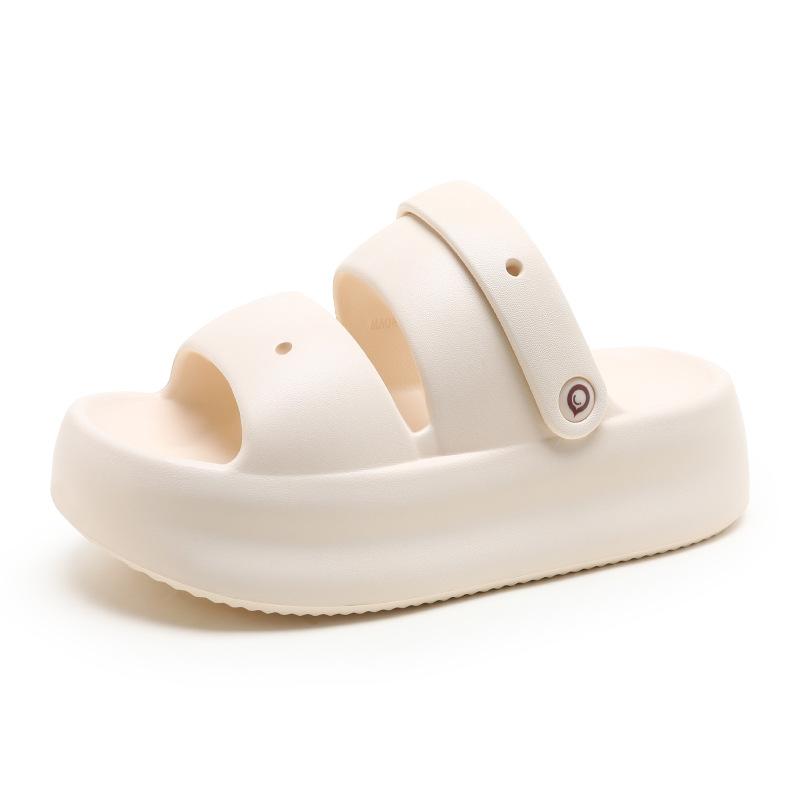 Fashion Women Summer Platform Sandals Thick Sole Home Street Slippers Soft EVA Girls Student Daily Walking Shoes 2 Way Wear Sandalias