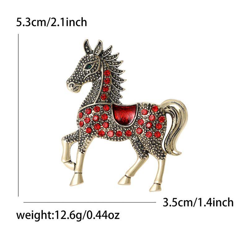 Get Rich Immediately," European and American Fashion, Twelve Zodiac Horse Pins, Accessories, Personalized Brooch with the Meaning of Immediate Success