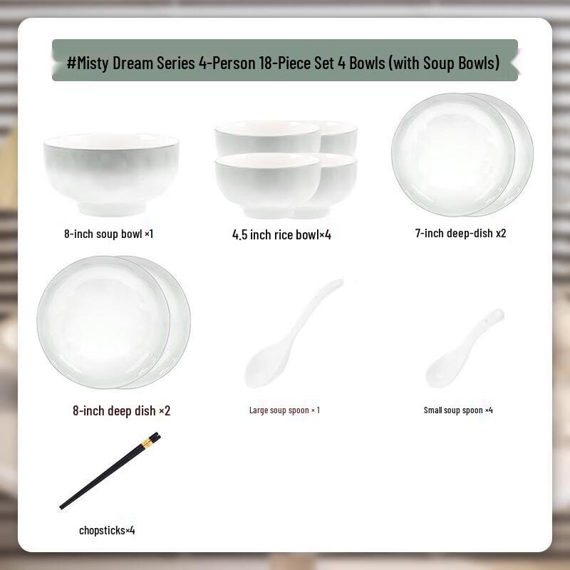 Kangmo Enamel Dinnerware Set