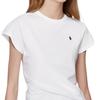 Polo Ralph Lauren T-Shirt SS23 Round Neck Pullover Solid Color Short Sleeve Women Tops White 313827451-001