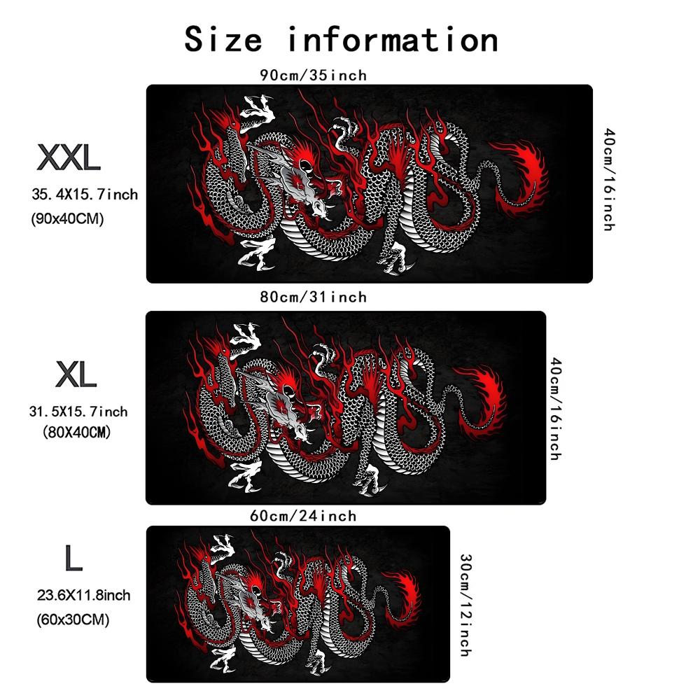 Chinese Dragon Mouse Pad Game Keyboard Mousepad XXL Large Gamer Mouse Mats Gaming Accessories Office Computer PC Laptop Desk Mat
