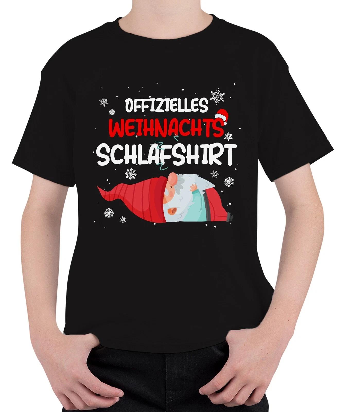 Offizielles Weihnachts-Schlafshirt Gnom Wichtel - Weihnachten Xmas Christmas Uni M
