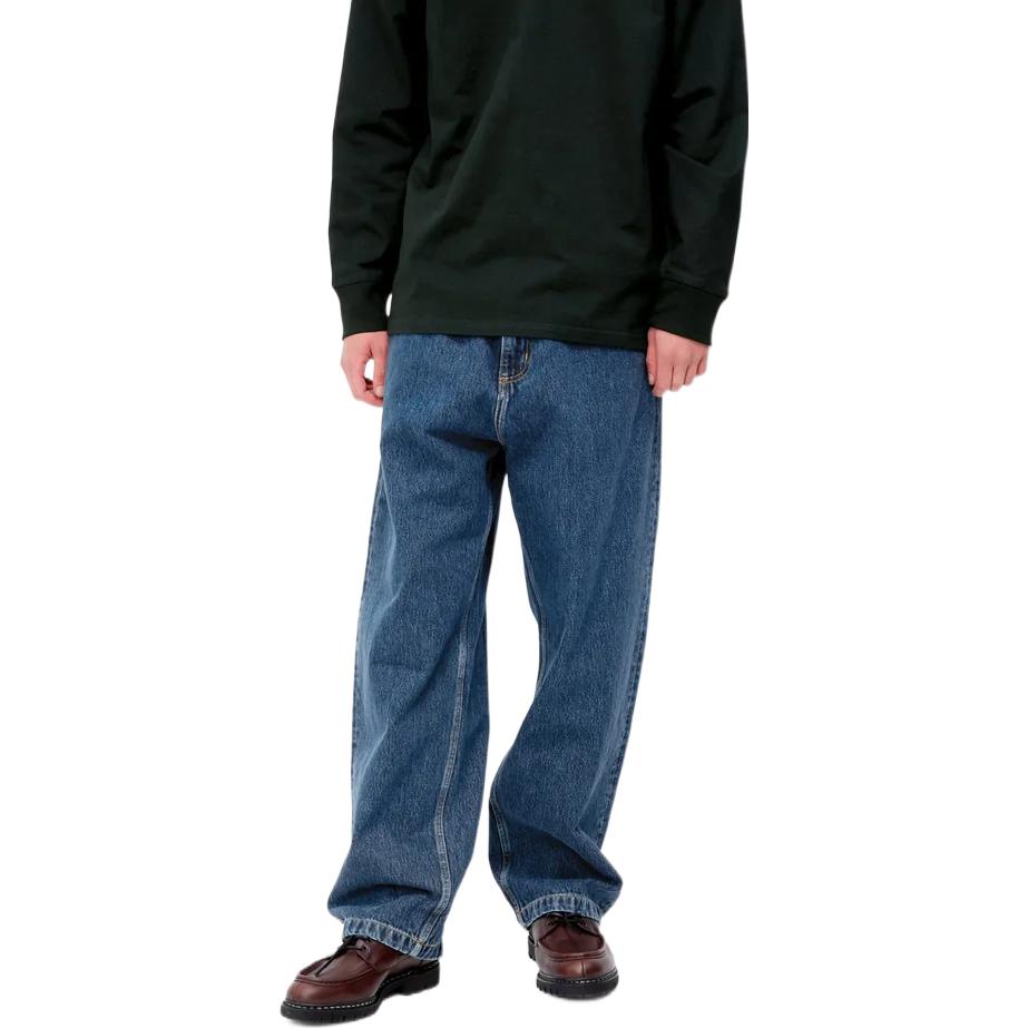 Carhartt WIP Solid Color Loose Straight Leg Jeans Men bottoms I031246-01-06