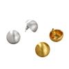 Simple Retro Frosted Brushed Earrings Female Tide of A Sense of Senior Sense of Temperament Round Ball Earrings Ear Buckle Ladies Accessories Jewelry