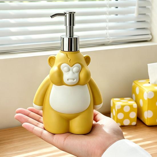 250ml Hand Sanitizer Dispensing Bottle Orangutan Design Liquid Soap Bottle Large
