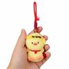 PP Cotton Duck Plush Keychain Fluffy Soft Stuffed Animal Keyring Cute Duck Pendant Doll  Kids Baby