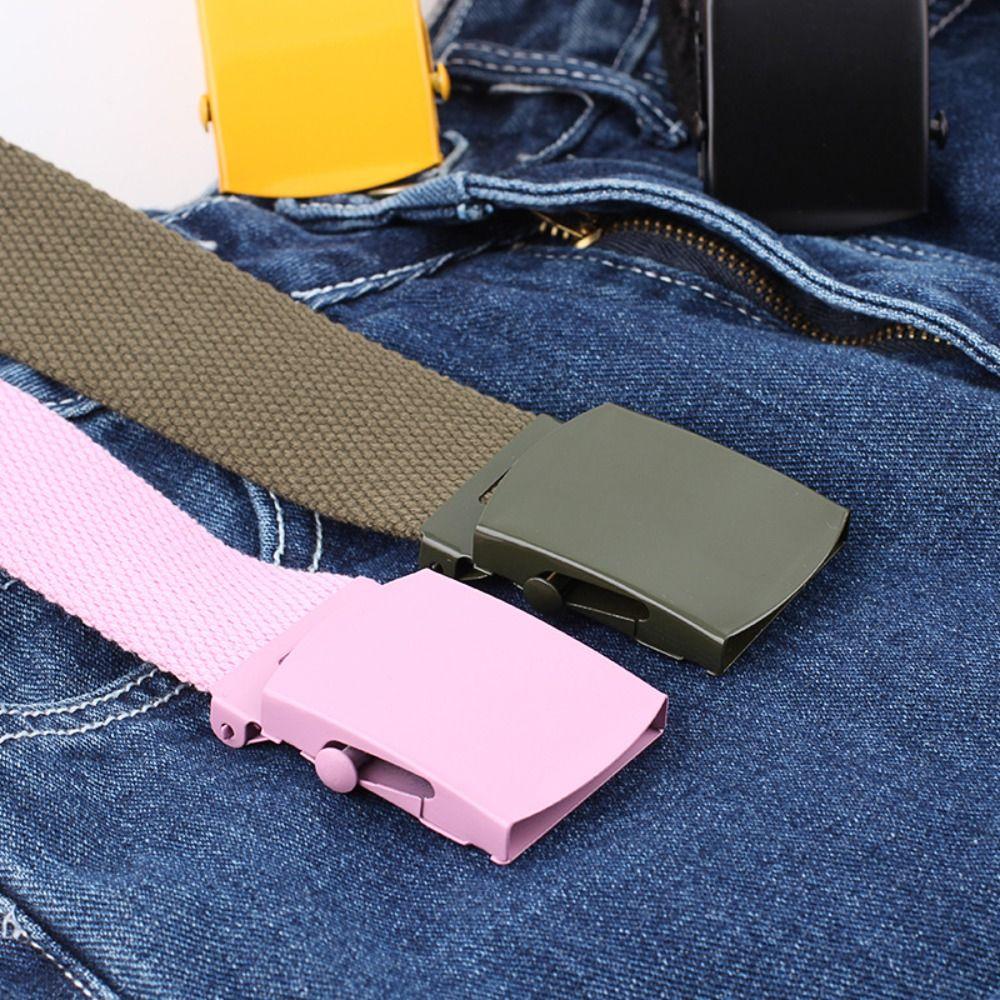 Wide Side Man's Waist Belt Canvas Jeans Decoration Elegant Women Nylon Belt  Party