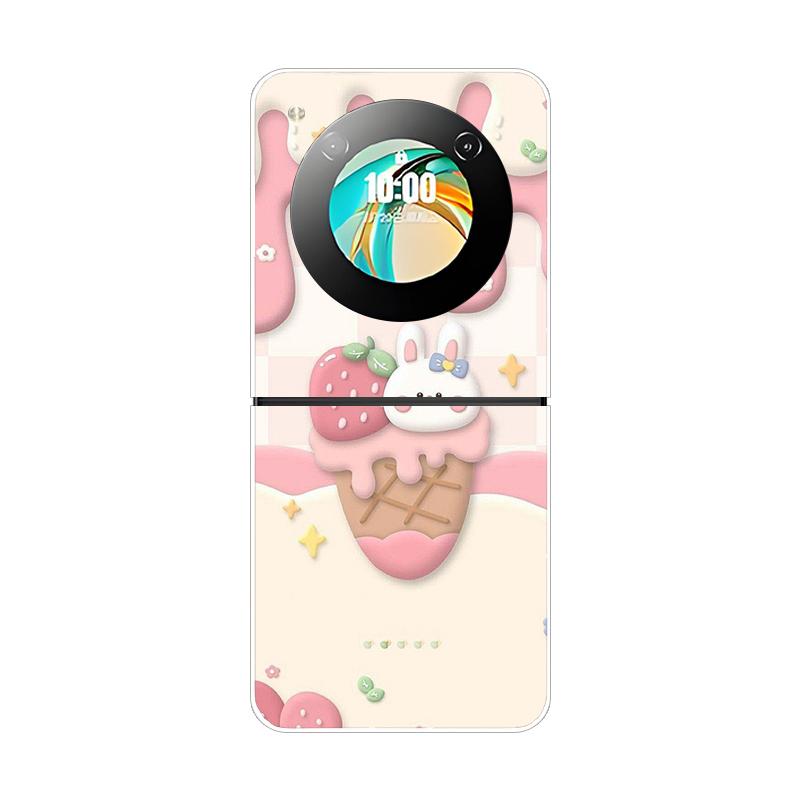 Pro ZTE Libero Flip Pouzdro Módní Roztomilý Kreslený Průhledné PC Tvrdá Skořepina Pouzdro na Telefon Pro ZTE Nubia Flip Flip2 Pouzdra Průhledné Fundas